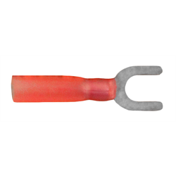 Red Adhesive Heat Shrink Spade Connectors (22-16 Ga. - #10 - 50 pk ...