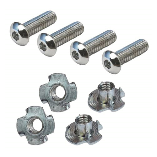 InstallBay Tee Nuts w/ SS Bolts (1" Hex Head 4 pk.) Importel Ltd