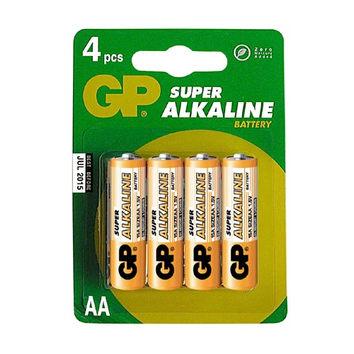 GP Alkaline Batteries (AA Size - 1.5 Volt - 4 pk.) | Importel Ltd ...